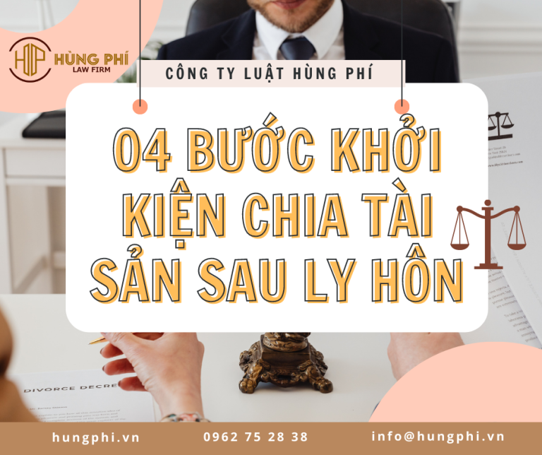 04 bước khởi kiện chia tài sản sau ly hôn