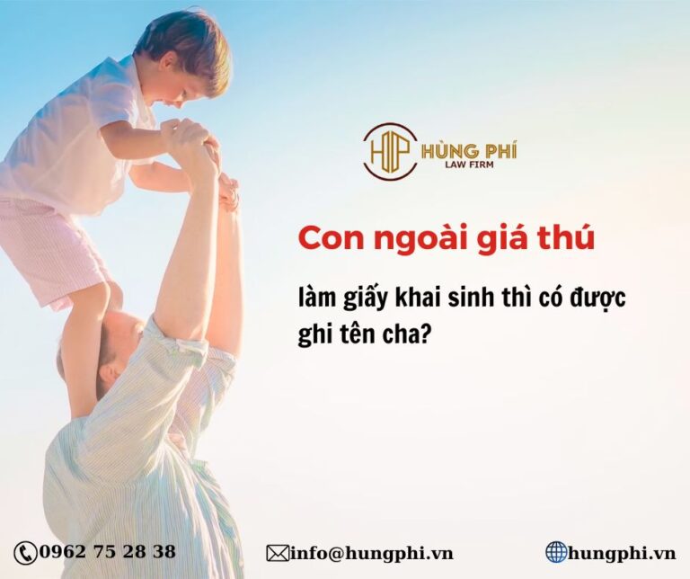 con ngoài giá thú làm giấy khai sinh