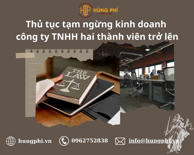 thủ tục tạm ngừng kinh doanh công ty TNHH hai thành viên trở lên