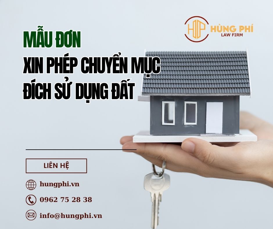 Mẫu đơn xin phép chuyển mục đích sử dụng đất