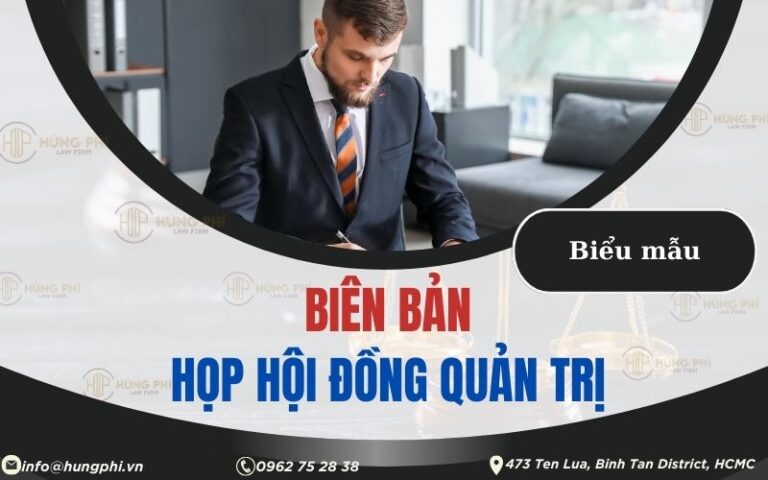 biên bản họp hội đồng quản trị