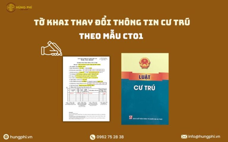 tờ khai thay đổi thông tin cư trú