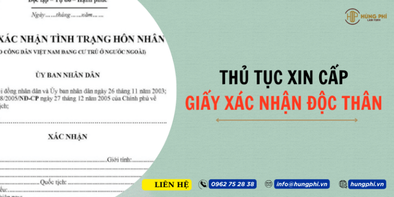 giấy xác nhận độc thân