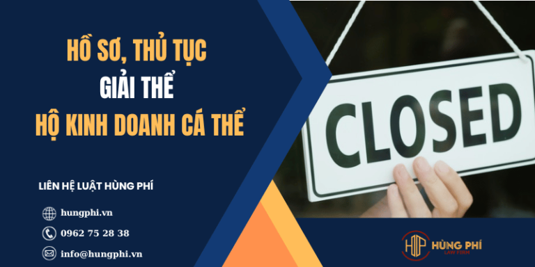Hồ sơ, thủ tục giải thể hộ kinh doanh cá thể