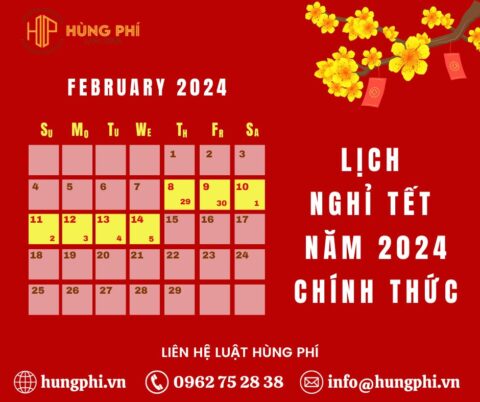 Lịch nghỉ tết 2024