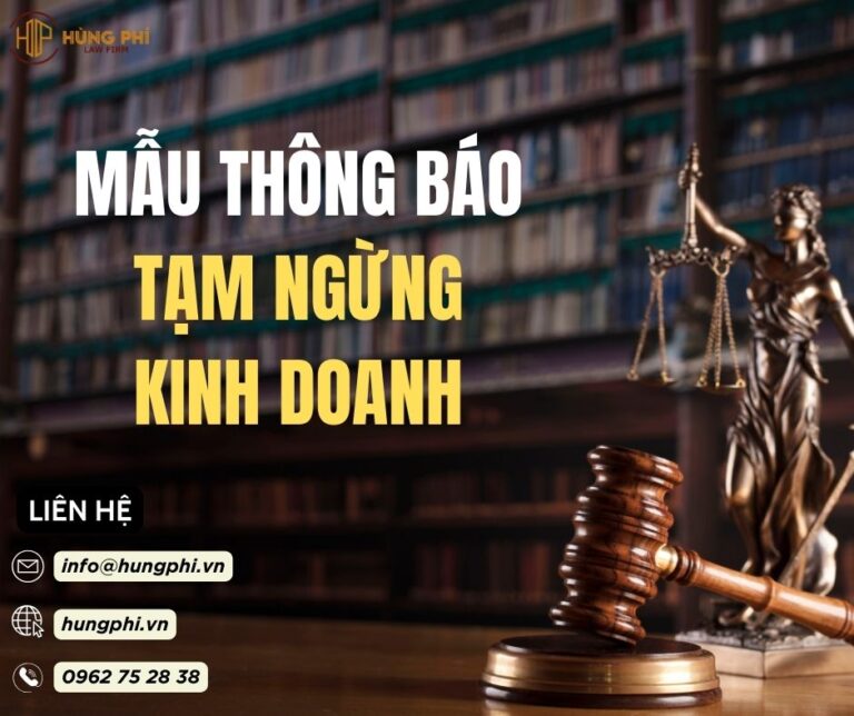 mẫu thông báo tạm ngừng kinh doanh