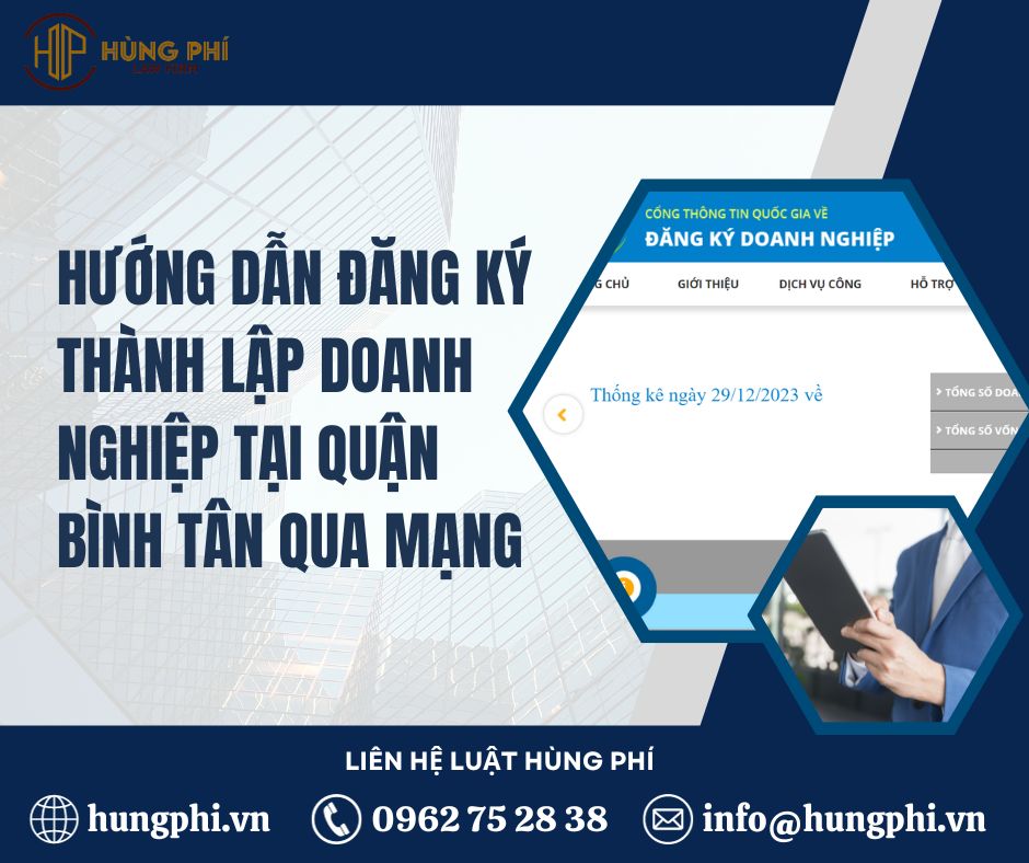 Hướng dẫn đăng ký thành lập doanh nghiệp tại Quận Bình Tân qua mạng