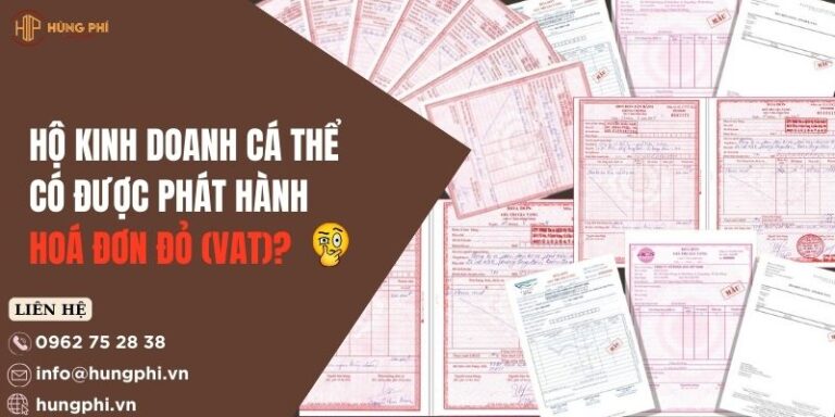 hộ kinh doanh phát hành hoá đơn đỏ