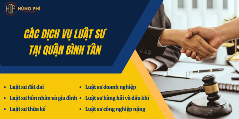 Dịch vụ luật sư tại Quận Bình Tân