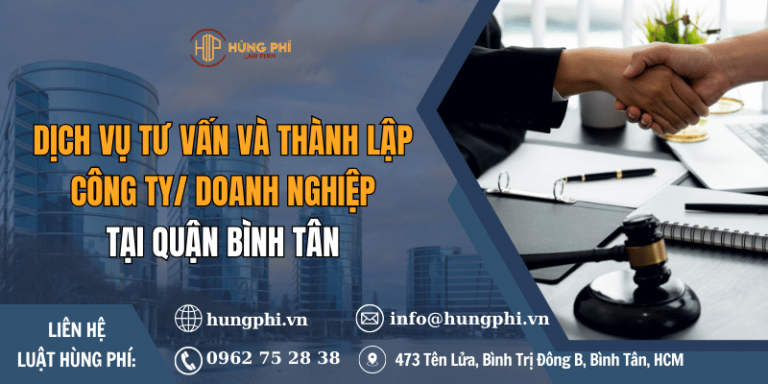 Dịch vụ tư vấn và thành lập công ty tại quận Bình Tân