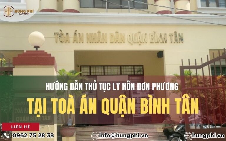 ly hôn đơn phương tại toà án quận bình tân