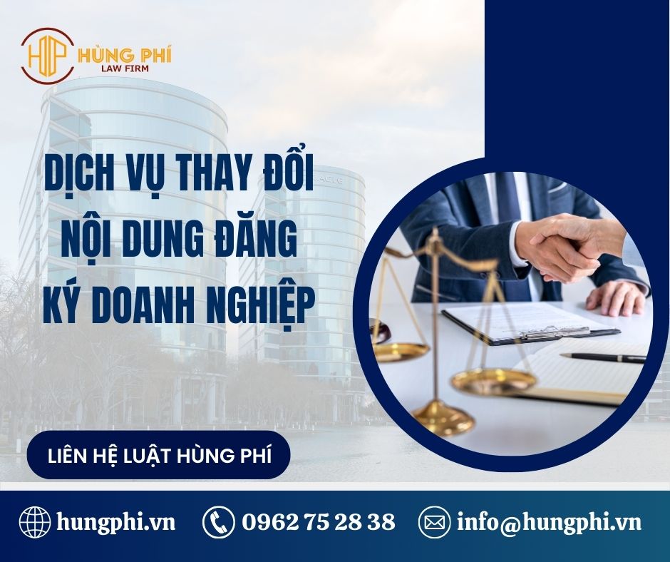 Dịch vụ thay đổi nội dung đăng ký doanh nghiệp