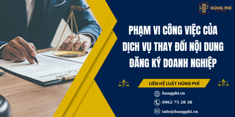 Dịch vụ pháp lý doanh nghiệp -dịch vụ thay đổi nội dung đăng ký doanh nghiệp tại tphcm