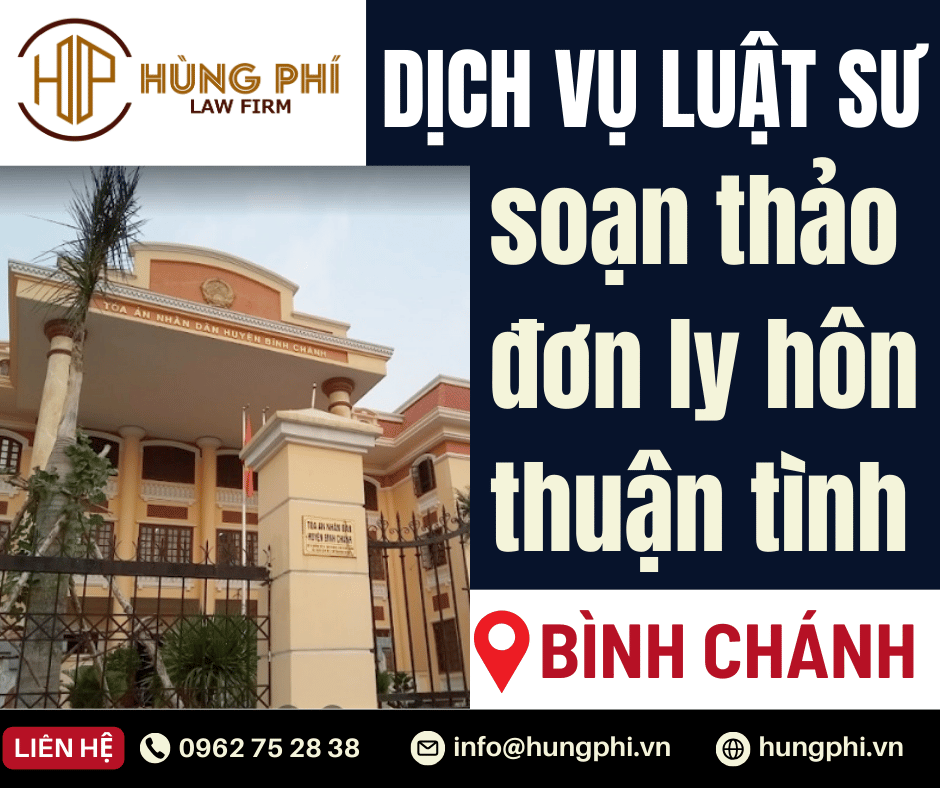 luật sư tư vấn soạn thảo đơn ly hôn thuận tình tại bình chánh