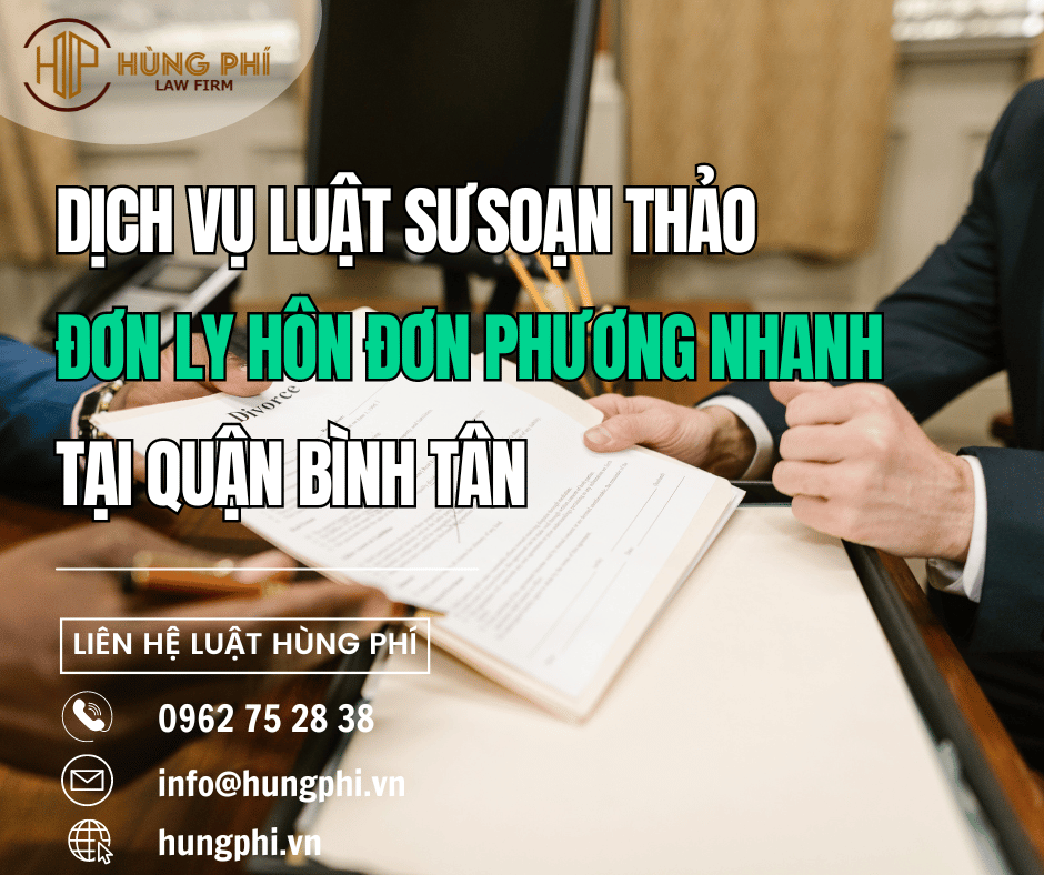 soạn thảo đơn khởi kiện ly hôn tại quận bình tân