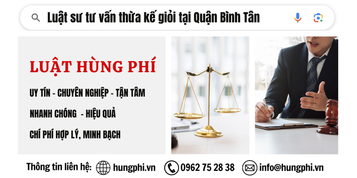 Văn phòng luật sư - Công ty luật uy tín tại Bình Tân, TPHCM