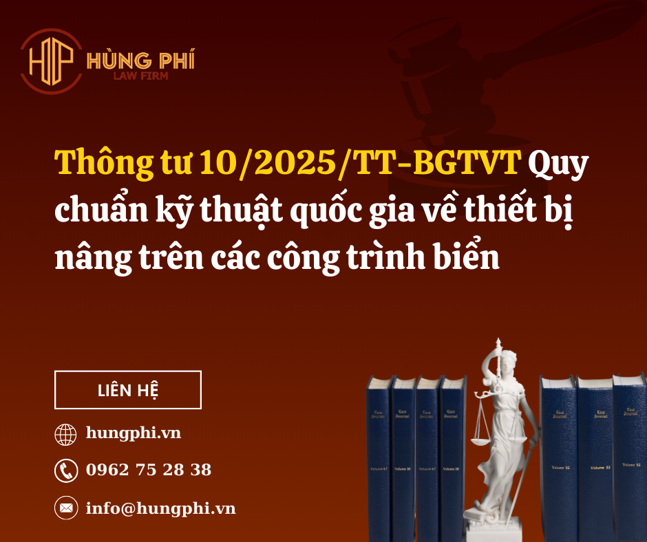 Thông tư 10/2025/TT-BGTVT Quy chuẩn kỹ thuật quốc gia về thiết bị nâng trên các công trình biển