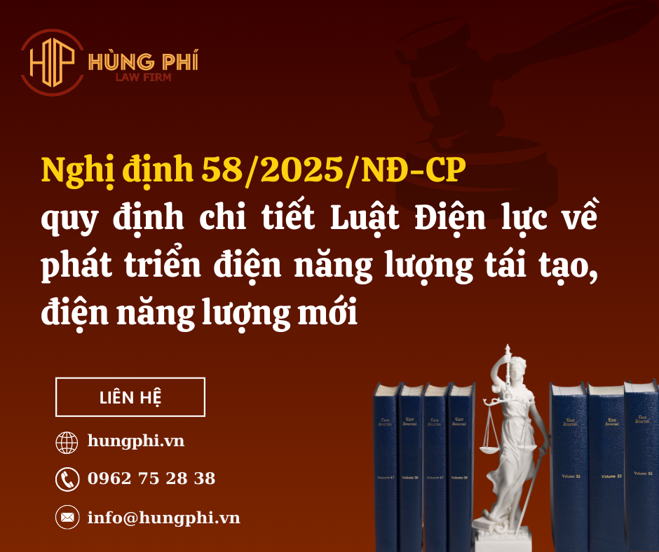 Nghị định 58/2025/NĐ-CP quy định chi tiết Luật Điện lực về phát triển điện năng lượng tái tạo, điện năng lượng mới