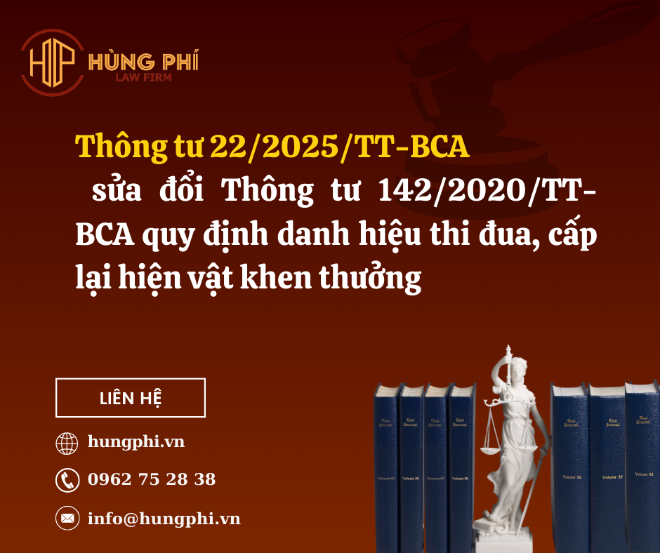 Thông tư 22/2025/TT-BCA sửa đổi Thông tư 142/2020/TT-BCA quy định danh hiệu thi đua, cấp lại hiện vật khen thưởng