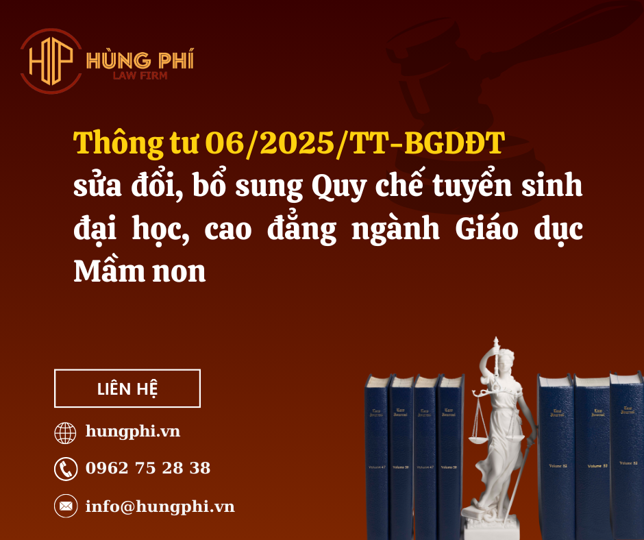Thông tư 06/2025/TT-BGDĐT sửa đổi, bổ sung Quy chế tuyển sinh đại học, cao đẳng ngành Giáo dục Mầm non