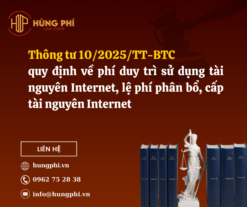 Thông tư 10/2025/TT-BTC quy định về phí duy trì sử dụng tài nguyên Internet, lệ phí phân bổ, cấp tài nguyên Internet