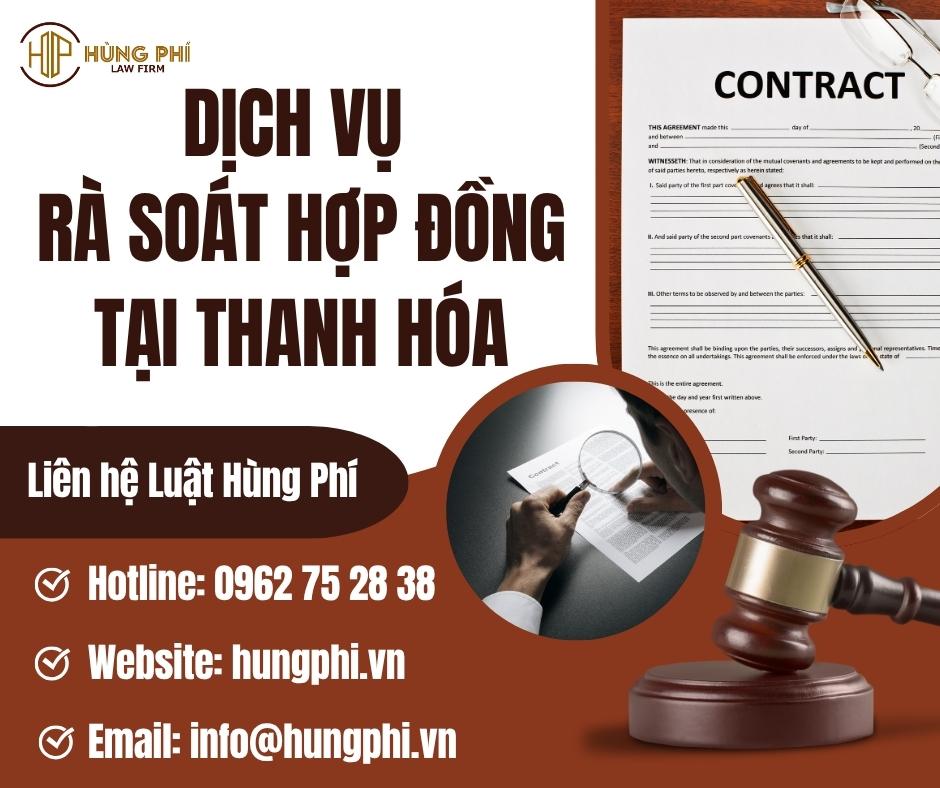 Dịch vụ rà soát Hợp đồng tại Thanh Hoá