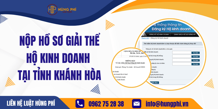 Nộp hồ sơ giải thể Hộ kinh doanh tại Khánh Hòa