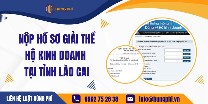 Nộp hồ sơ giải thể Hộ kinh doanh tại Lào Cai