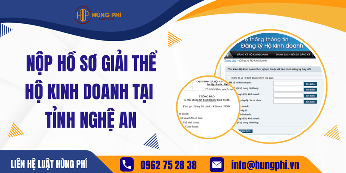 Nộp hồ sơ giải thể Hộ kinh doanh tại Tỉnh Nghệ An