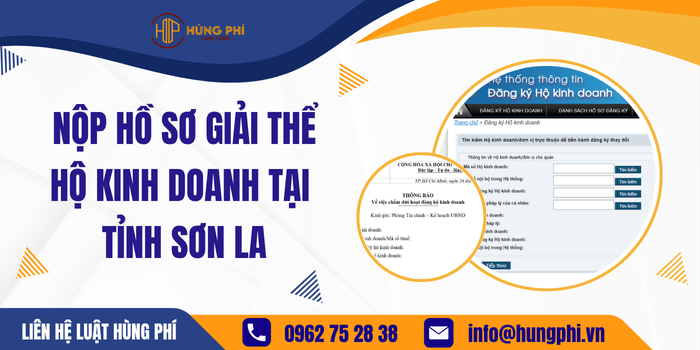 Nộp hồ sơ giải thể Hộ kinh doanh tại Tỉnh Sơn La
