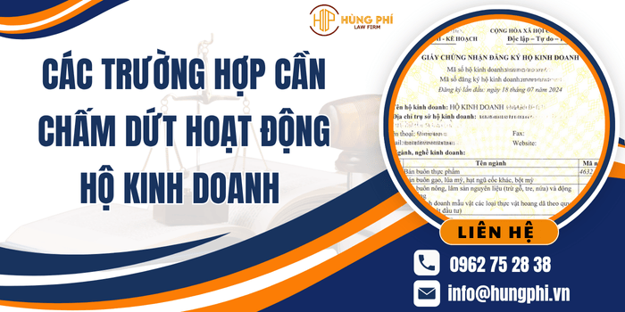 Các trường hợp cần chấm dứt hoạt động - giải thể Hộ kinh doanh 