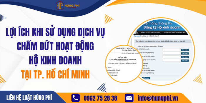 Lợi ích khi sử dụng Dịch vụ chấm dứt hoạt động Hộ kinh doanh tại TPHCM