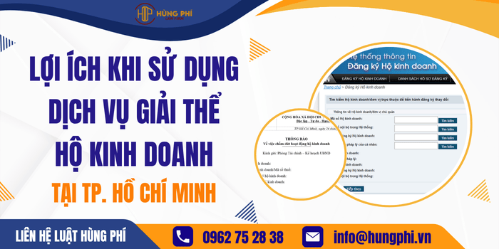 Lợi ích khi sử dụng Dịch vụ giải thể Hộ kinh doanh tại TPHCM