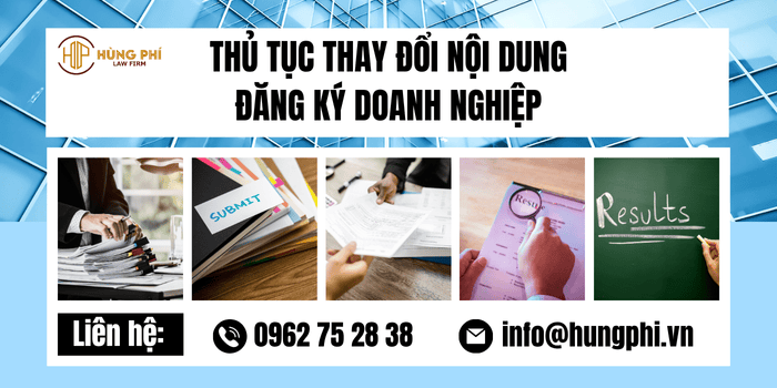Thủ tục thay đổi nội dung đăng ký doanh nghiệp