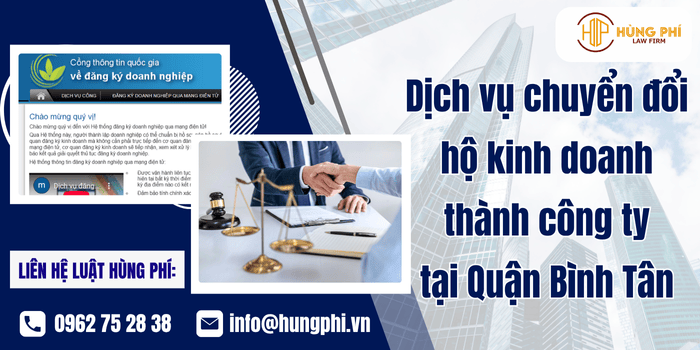 Dịch vụ chuyển đổi hộ kinh doanh thành công ty tại Quận Bình Tân