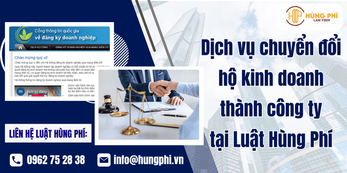 Dịch vụ chuyển đổi hộ kinh doanh thành công ty tại Luật Hùng Phí