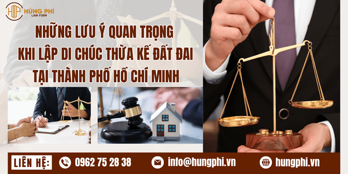 Những lưu ý quan trọng khi lập di chúc thừa kế đất đai tại TP.HCM