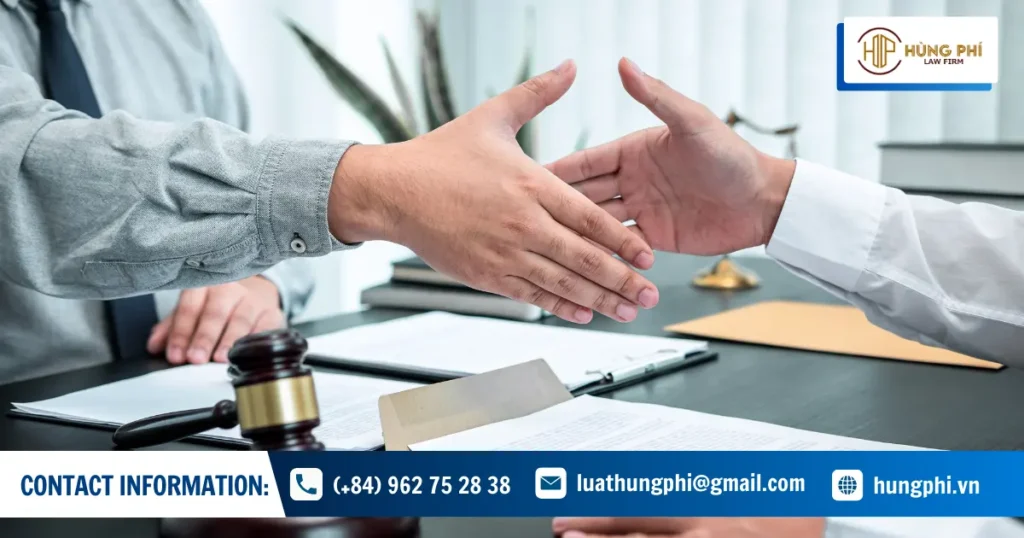 Legal service delivery process at Hung Phi Law Firm