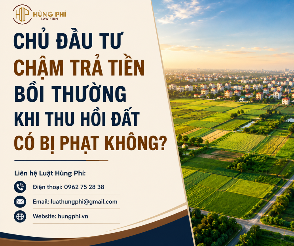 CHỦ ĐẦU TƯ CHẬM TRẢ TIỀN BỒI THƯỜNG KHI THU HỒI ĐẤT CÓ BỊ PHẠT KHÔNG?