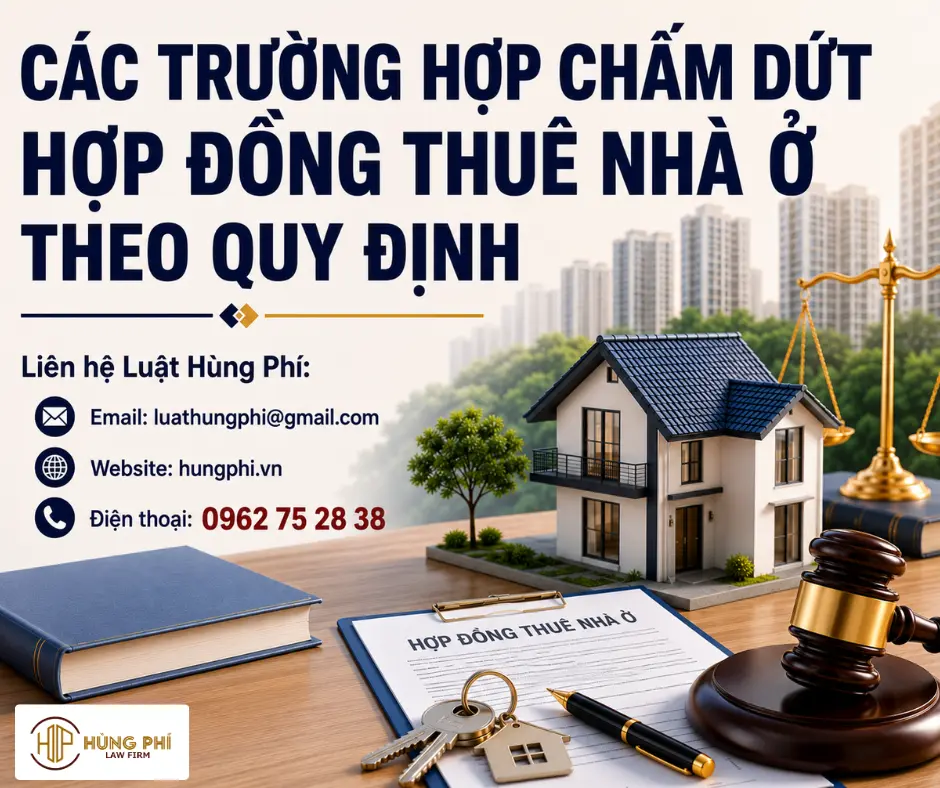 CÁC TRƯỜNG HỢP CHẤM DỨT HỢP ĐỒNG THUÊ NHÀ Ở THEO QUY ĐỊNH