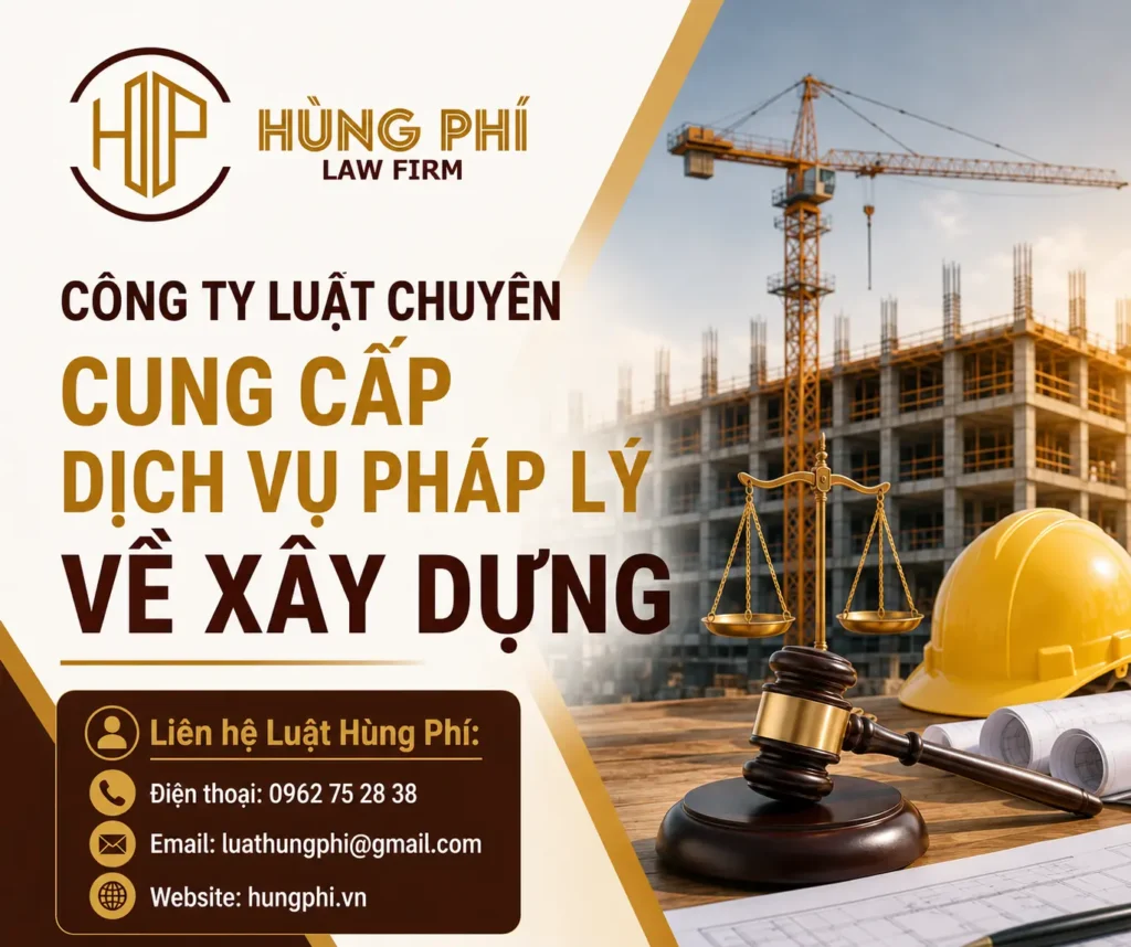 CÔNG TY LUẬT CHUYÊN CUNG CẤP DỊCH VỤ PHÁP LÝ VỀ XÂY DỰNG
