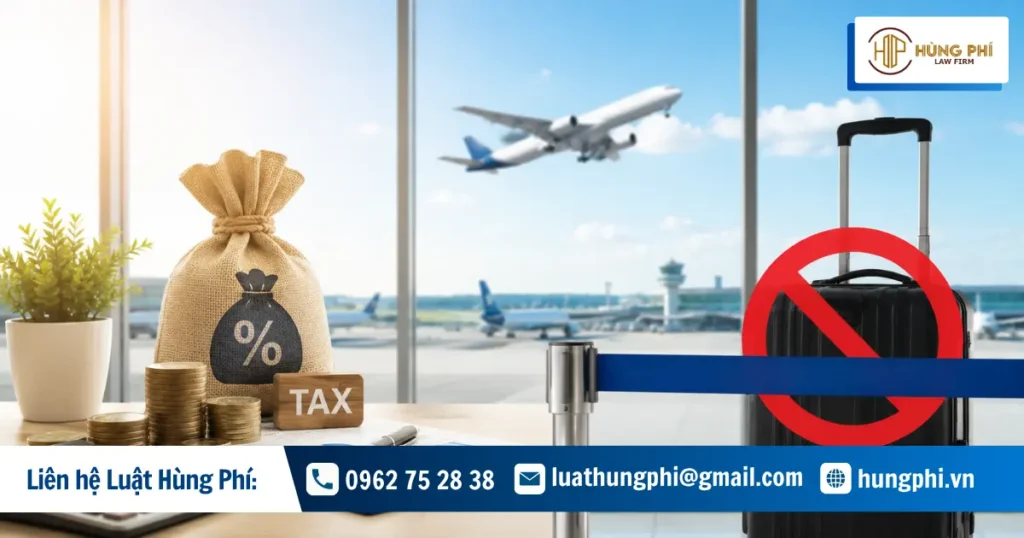 Các trường hợp bị tạm hoãn xuất cảnh khi nợ thuế