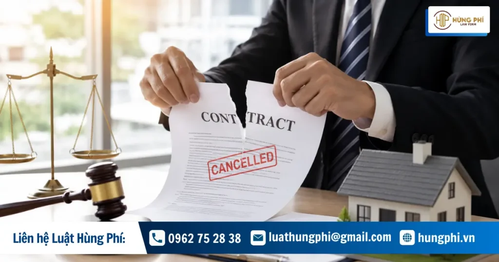 Có được phép hủy bỏ hợp đồng bất động sản khi mua phải dự án chưa được phép mở bán hay không?