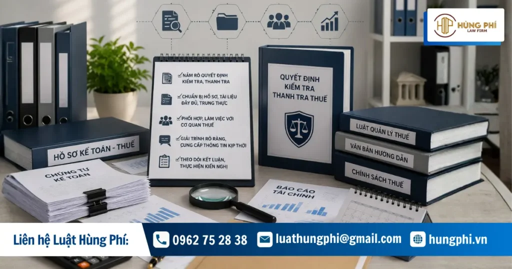 Công ty Luật Hùng Phí chuyên hỗ trợ doanh nghiệp khi bị thanh tra, kiểm tra thuế