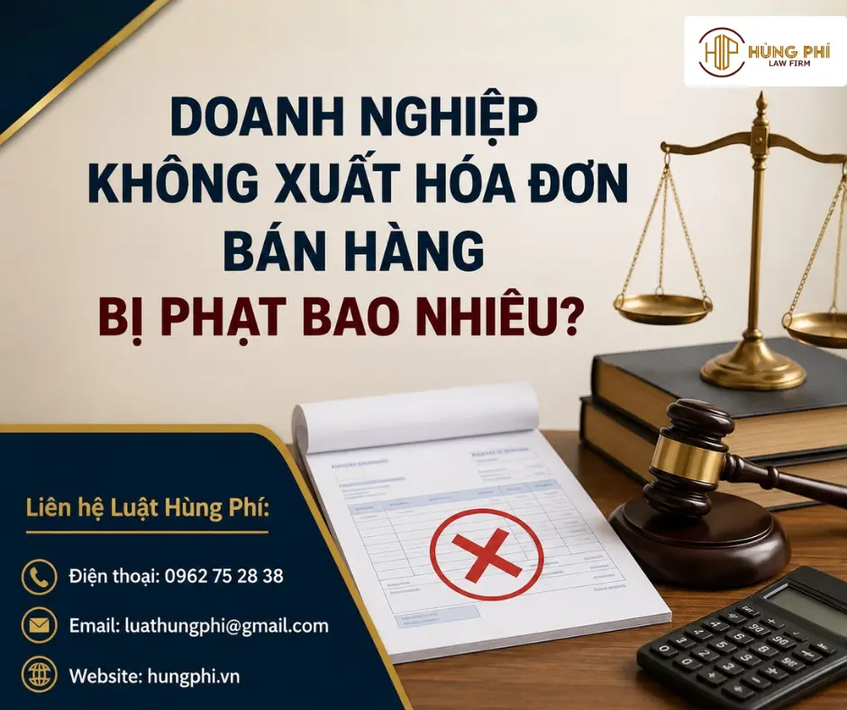 DOANH NGHIỆP KHÔNG XUẤT HÓA ĐƠN BÁN HÀNG BỊ PHẠT BAO NHIÊU?