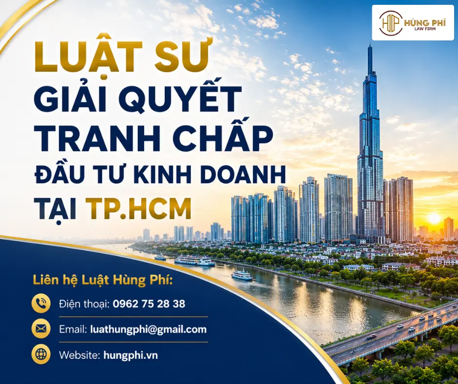 LUẬT SƯ GIẢI QUYẾT TRANH CHẤP ĐẦU TƯ KINH DOANH TẠI TP.HCM