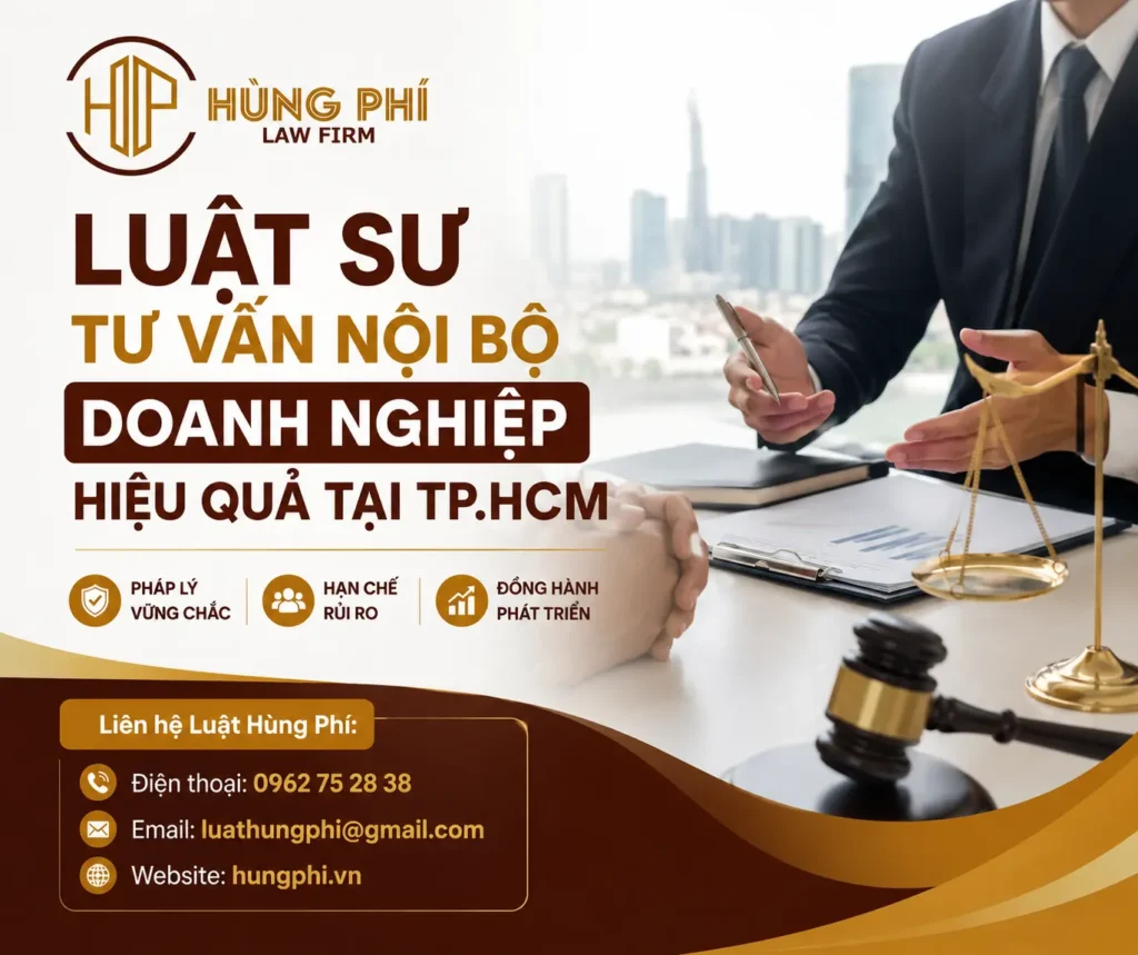 LUẬT SƯ TƯ VẤN NỘI BỘ DOANH NGHIỆP HIỆU QUẢ TẠI TP.HCM