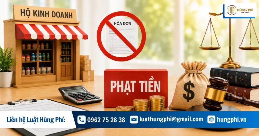 Mức phạt tiền khi hộ kinh doanh bán hàng không xuất hóa đơn?