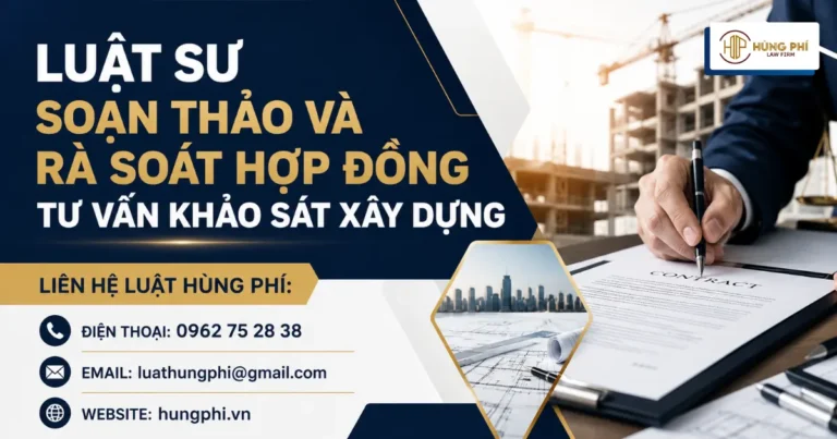 Luật sư soạn thảo và rà soát hợp đồng tư vấn khảo sát xây dựng