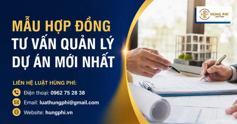 Mẫu hợp đồng tư vấn quản lý dự án theo quyết định 1040/QĐ-BXD